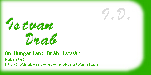 istvan drab business card